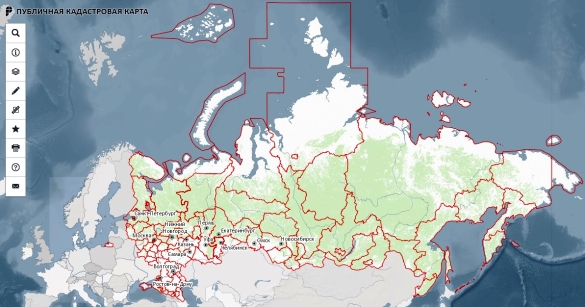 Роскадастр: публичная карта
